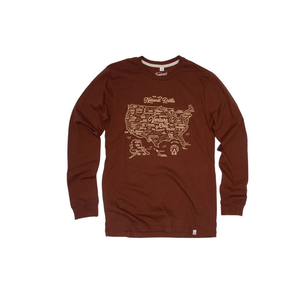 National Parks Map Long Sleeve