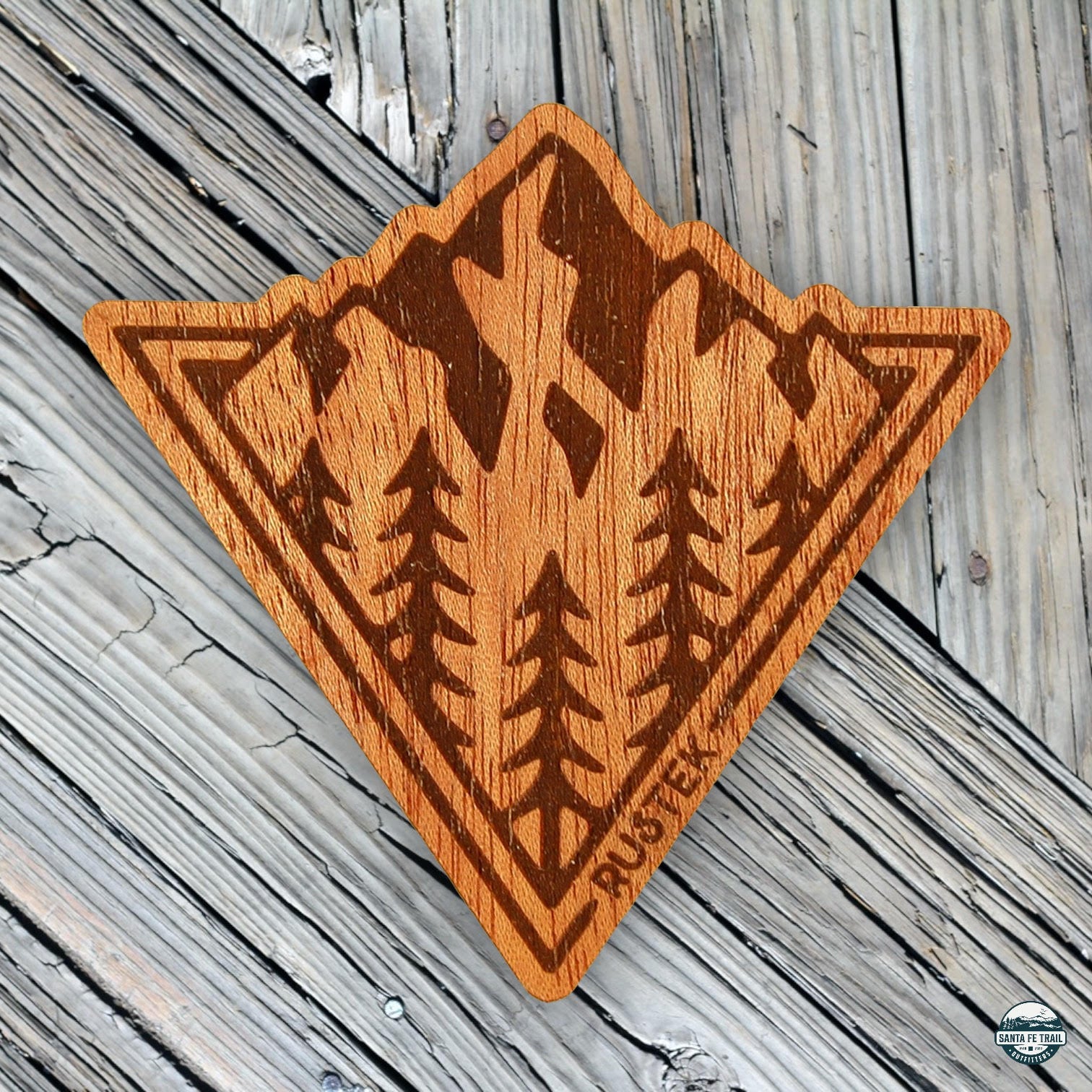 Peaking Wood Sticker