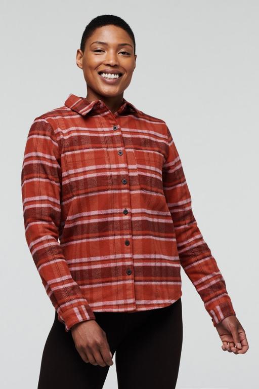 Women's Mero Flannel Shirt - Spice Plaid - L