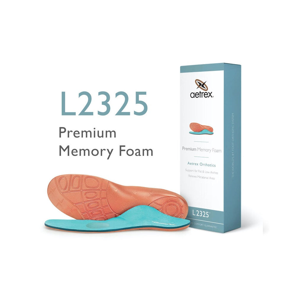 L2325 Men's Premium Memory Foam Posted Orthotics W/ Metatarsal Support