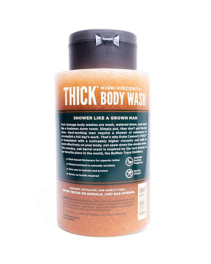 THICK High Viscosity Body Wash Bourbon Oak Barrel