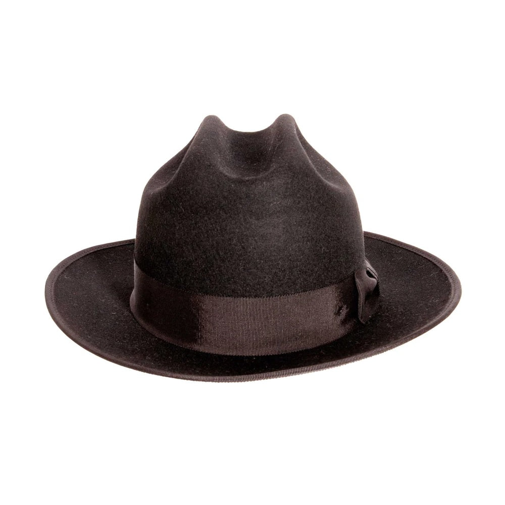 Ambrose - Felt Fedora Hat - Black - L