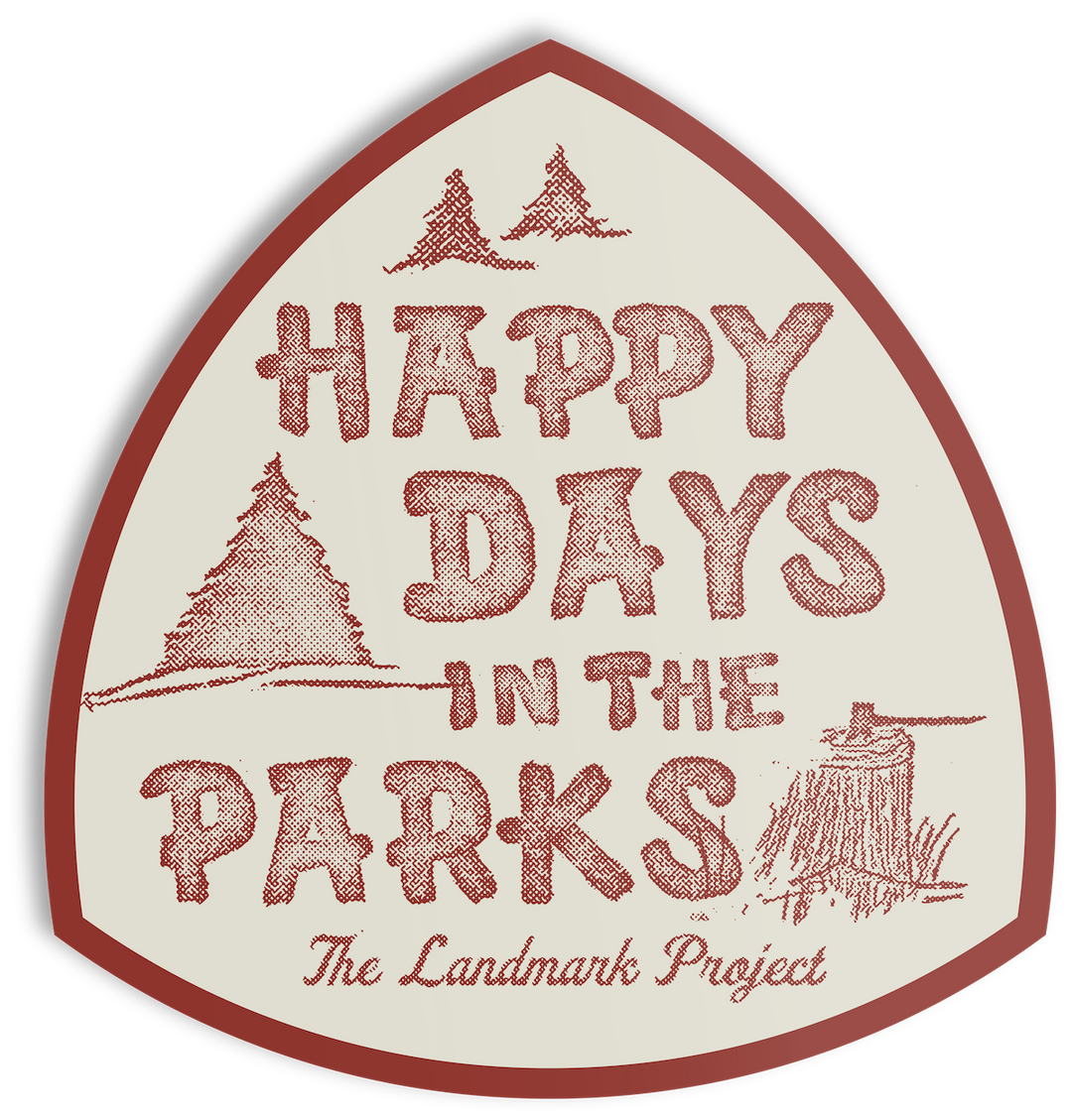 Happy Days in the Park Sticker