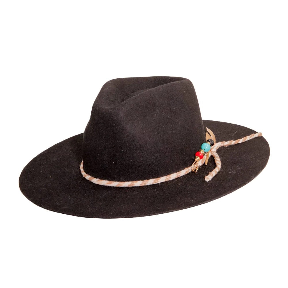 Laguna Women's Wide Brim Felt Fedora Hat