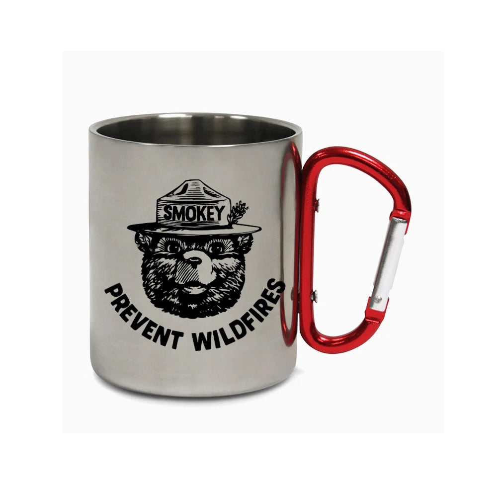 Smokey Bear Carabiner Steel Camping Mug