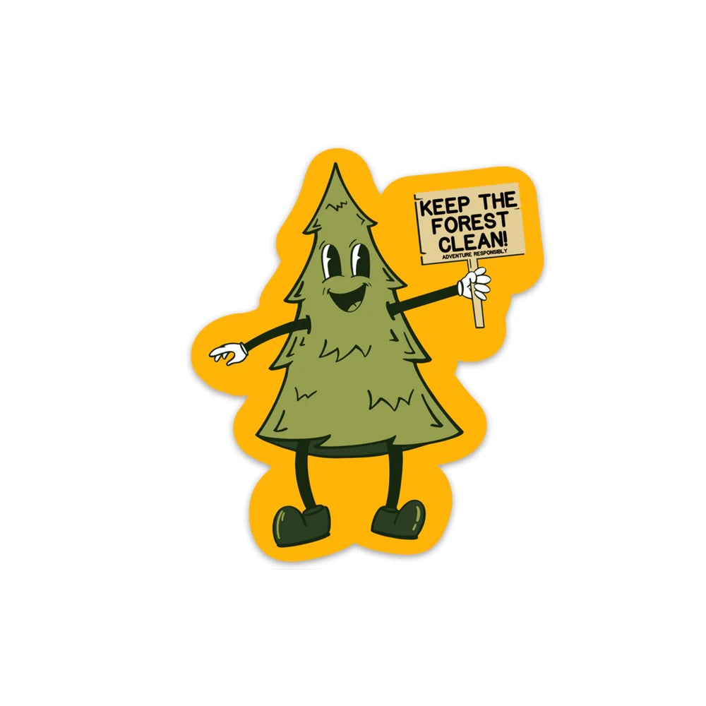 Keep The Forest Clean Sticker