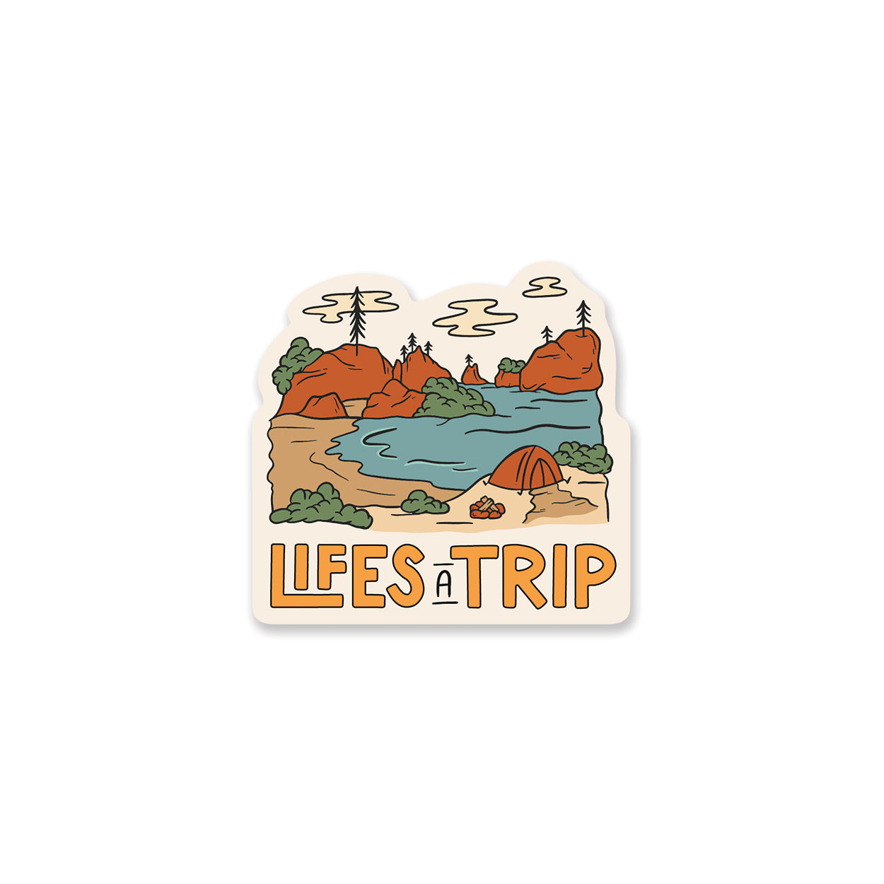 Life's A Trip Sticker - Lifes a Trip