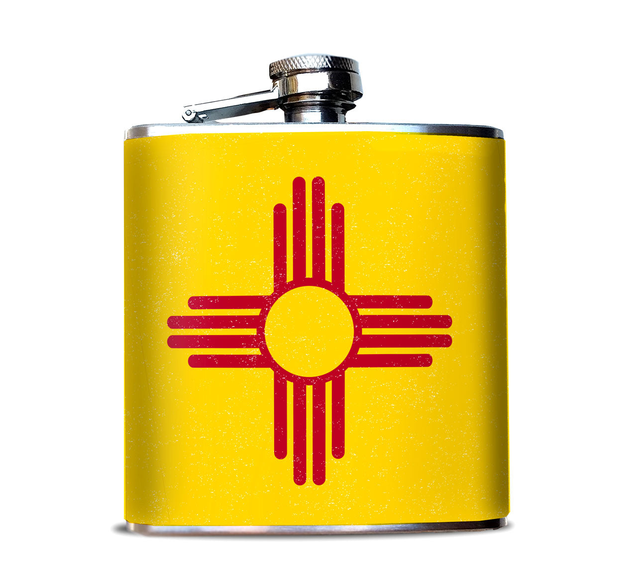 New Mexico State Flag Zia Flask