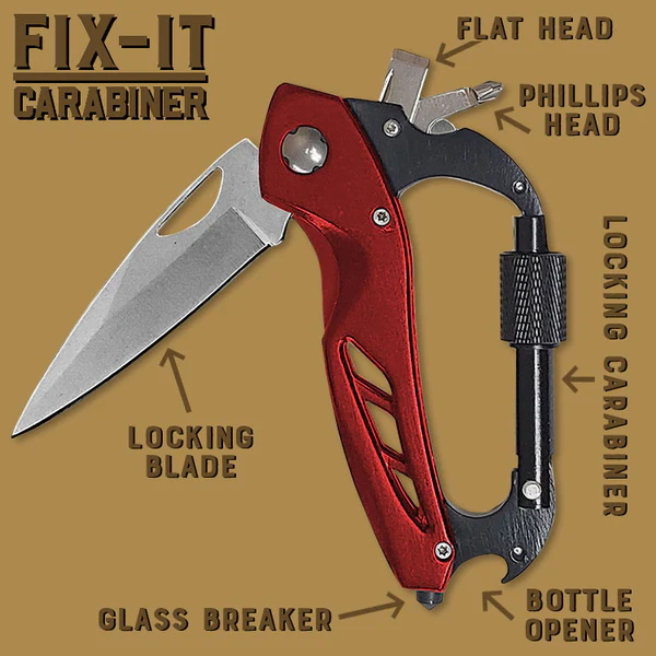 Fix It Carabiner - Pocket Tool
