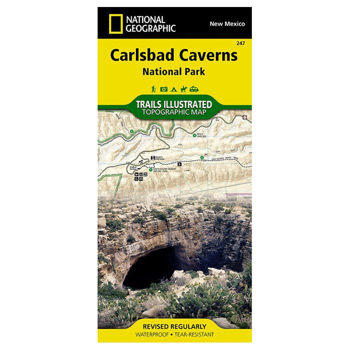National Geographic Carlsbad Caverns National Park Map