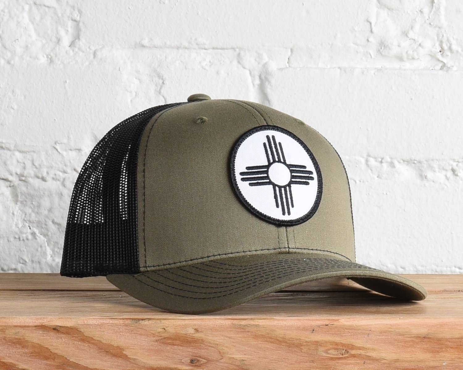 New Mexico Sun Leather Patch Snapback
