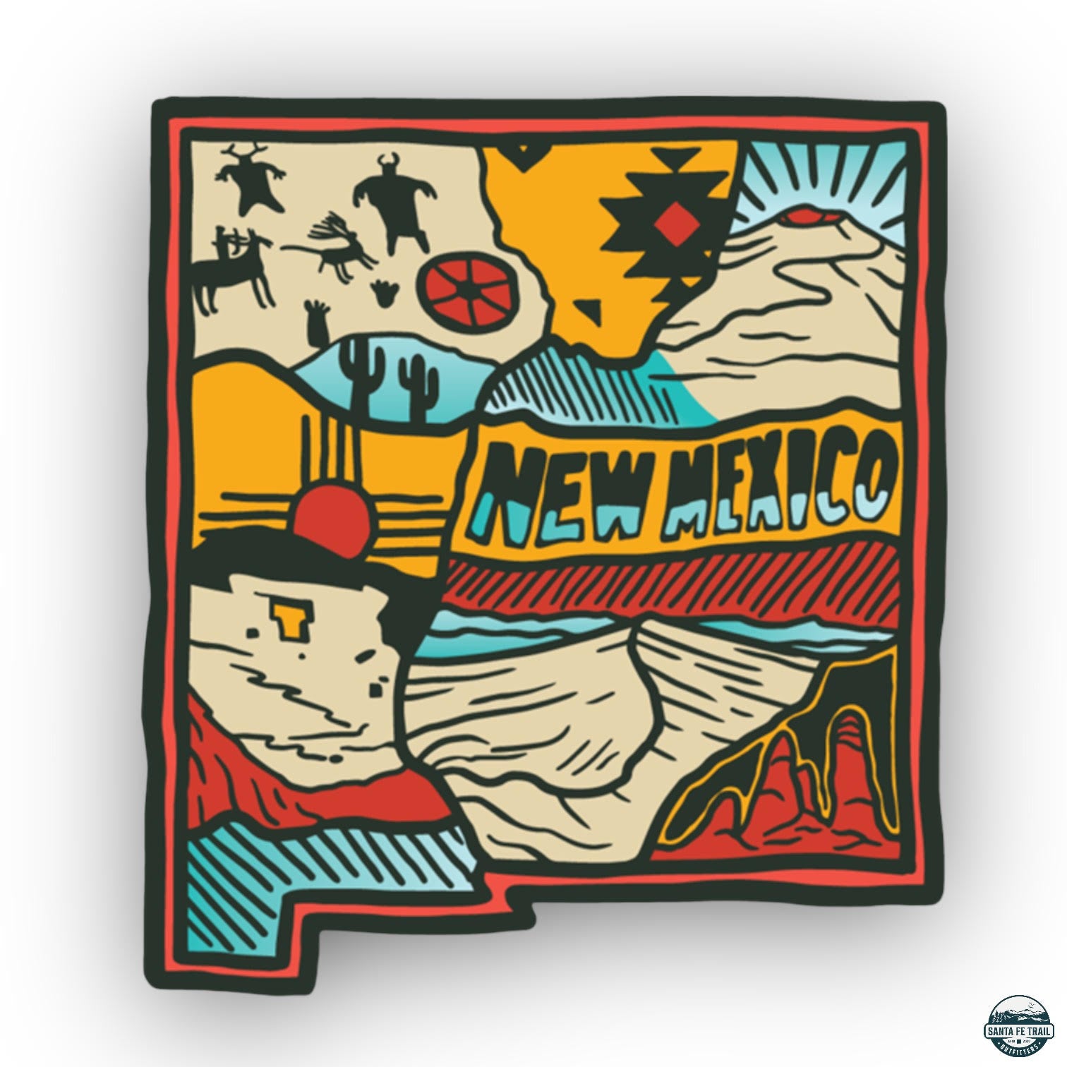 New Mexico Love Sticker - New Mexico Love Sticker