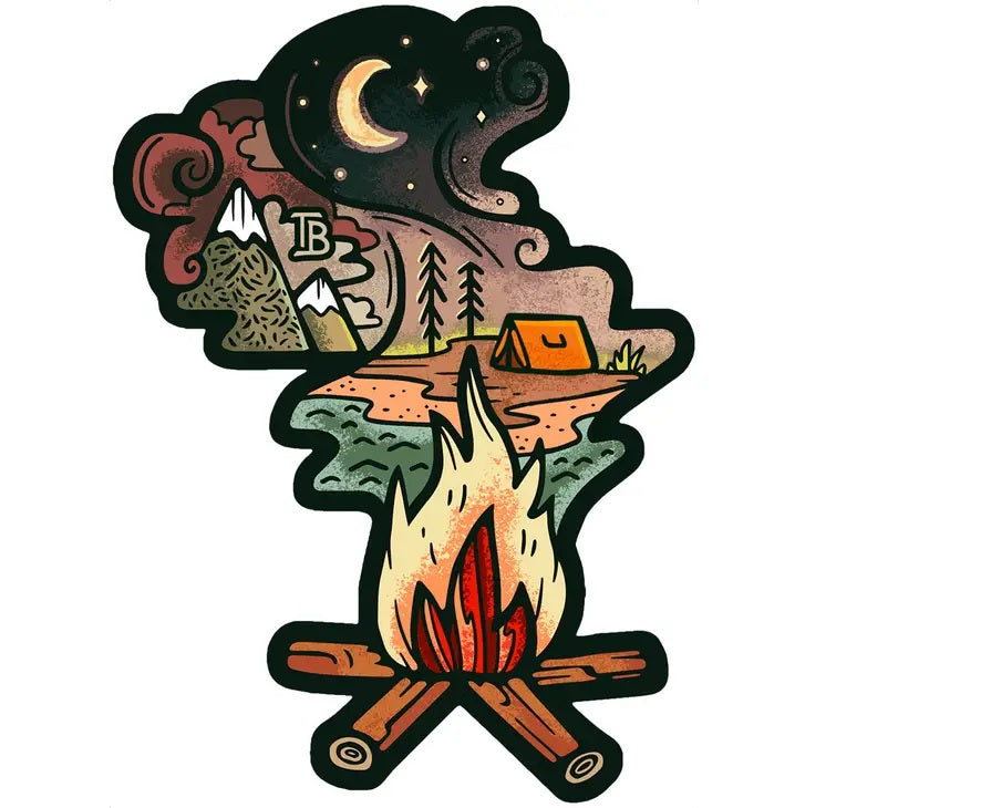 Campfire Dreaming Sticker