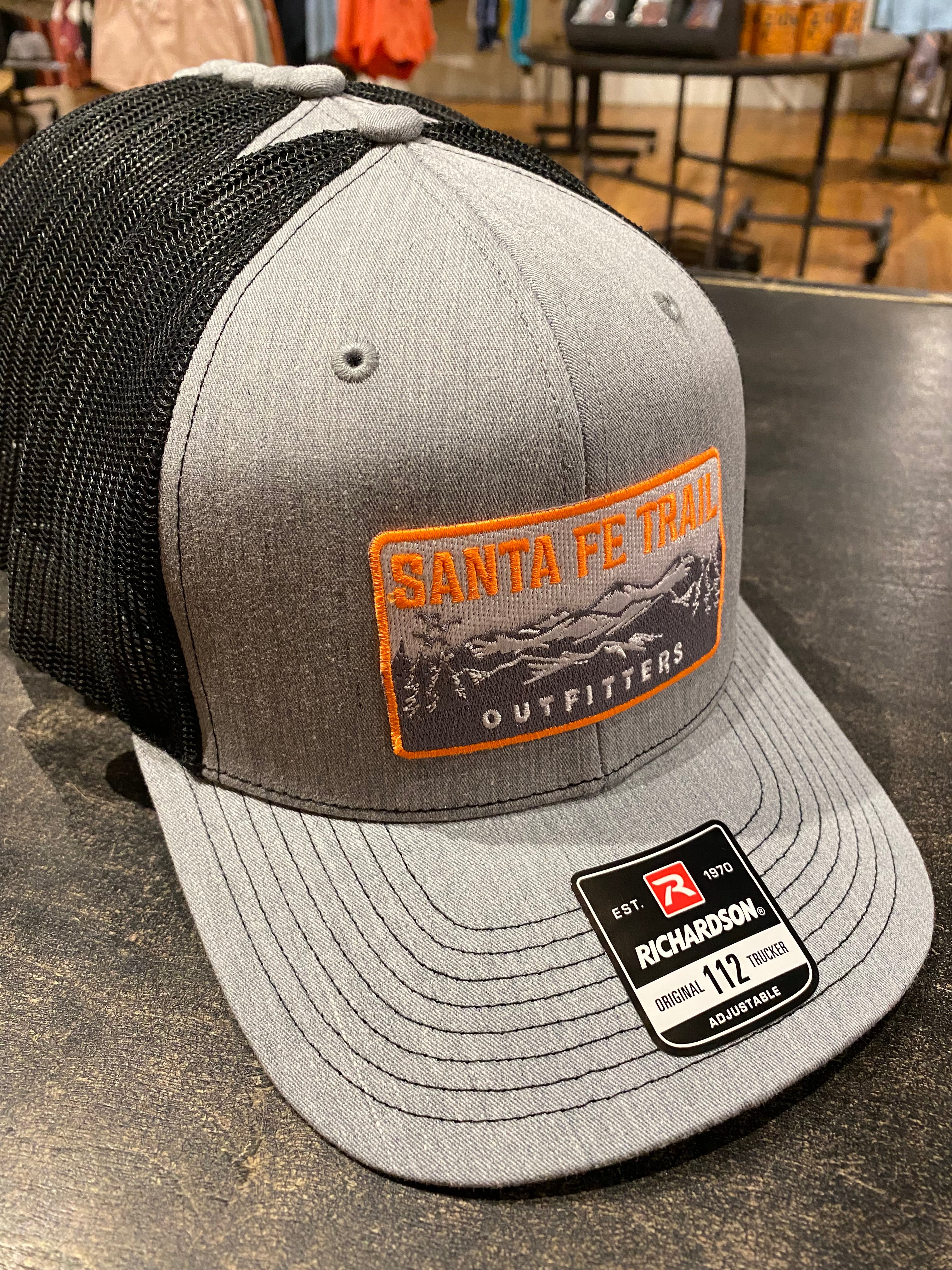 SFTO Logo Orange Patch Trucker Hat - Adult - Black/Grey