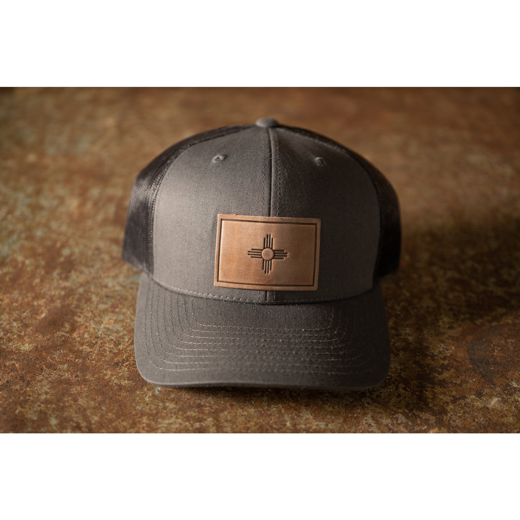 New Mexico Flag Hat - Charcoal
