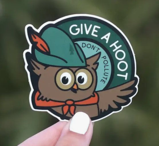 Give A Hoot Sticker